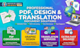 offer expert PDF conversion, document translation and design