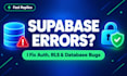 fix supabase auth rls policy and database errors