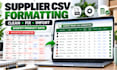 fix shopify CSV variants supplier file formatting import errors checkout carts