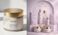 create elegant lotion cream packaging  labels skincare label design