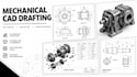 create 2d technical drawing cad drafting assembly,autocad 2d from sketches
