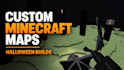 build minecraft map halloween village haunted house pumpkin patch adventure map