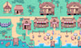 Doe 2d pixel character animatie pixel art tileset tilemap game assets ...