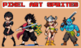 draw retro 128bit nsfw pixel art sprite animation sprite sheet pixel rpg maker