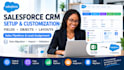 customize salesforce CRM fields, objects, layouts and migrate data