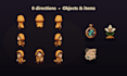 create pixel art game characters and sprite animations