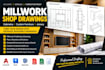 create millwork shop drawings, cabinetry and custom woodworking plans