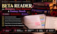 beta read romance, dark romance, fantasy novel alpha beta reader critique kradim