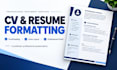 format and proofread your professional CV or resume