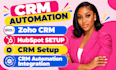 do zoho crm setup hubspot crm automation and integration