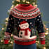 create ugly christmas sweater and tshirt design