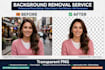 do professional background removal with transparent png