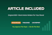 write and publish guest posts on tech and saas websites