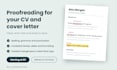 proofread and polish your CV, resume and cover letter