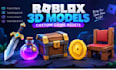 create custom roblox game asset and 3d props