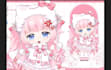 create a cute anime live2d vtuber avatar