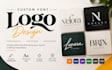 create custom font logo, typography lettering, wordmark, otf ttf files
