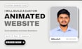 build a custom animated website with nextjs and react