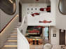 renovate 3d duplex apartment building,cgi interior layout,luxury kitchen render