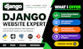 django website design python web apps development full stack rest apis developer