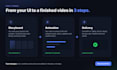 create a saas launch video with UI motion graphics
