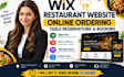 redesign wix restaurant website with online ordering table reservations