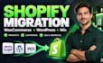 migrate woocommerce to shopify migration wordpress to shopify wix to shopify SEO