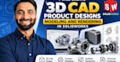 create 3d cad product designs modeling and rendering in solidworks