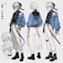 draw anime character concept art sheet