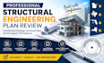 review structural engineering plan architect pe engineer seal in ga tx fl ny