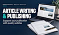 write and publish your article to support your publication
