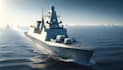 3d military ship modeling, seapower lowpoly cargo vessel model for video game