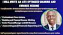 write an ats optimized banking and  finance resume