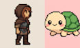 create custom pixel art character portrait avatar game sprite