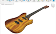 design custom guitar, bass cad models and cnc template