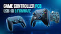 design usb game controller pcb with button mapping and embedded firmware