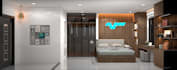 render realistic bedroom interior