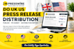 do uk us press release distribution publish PR submit PR distribution report