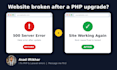 fix PHP and laravel errors, bugs and upgrade issues