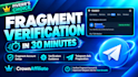 troubleshoot or set up telegram fragment verification and telegram ads issues