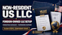 non resident US llc foreign owned llc USA llc setup
