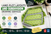design accurate land plot layouts and subdivision drawing services