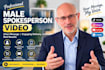 create a male product demonstration and testimonial video