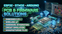 design esp32 stm32 arduino pcb and embedded firmware