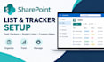 create sharepoint lists, custom views, and business trackers