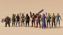 low poly 3d game character and character controller, rigging with unreal engine