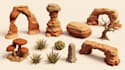 create roblox low poly environment nature trees rocks fantasy medieval game prop