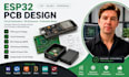 design esp32 pcb schematics and 3d enclosures