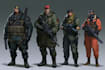 draw 2d game art military character design