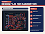 design a kicad pcb layout and schematic with gerber files